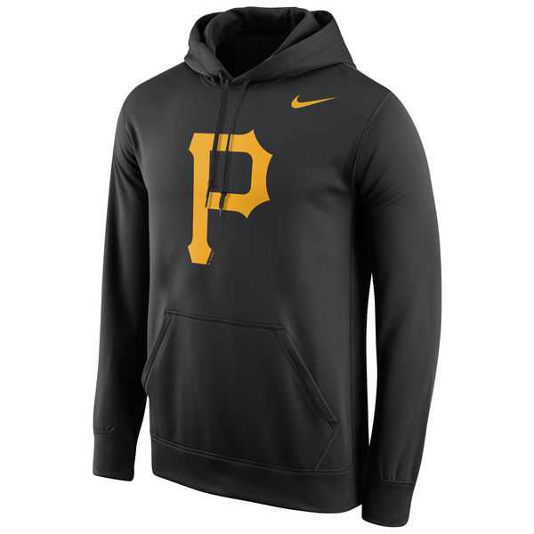 Men's Pittsburgh Pirates Nike Logo Performance Pullover Hoodie - Black,We sell and wholesale Men's Pittsburgh Pirates Nike Logo Performance Pullover Hoodie - Black on line form chian!